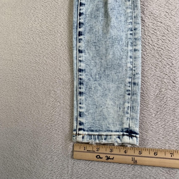 VERVET Jeans Womens 24 Light Acid Wash Mid Rise Skinny Stretch Distressed V2806 - Picture 8 of 14